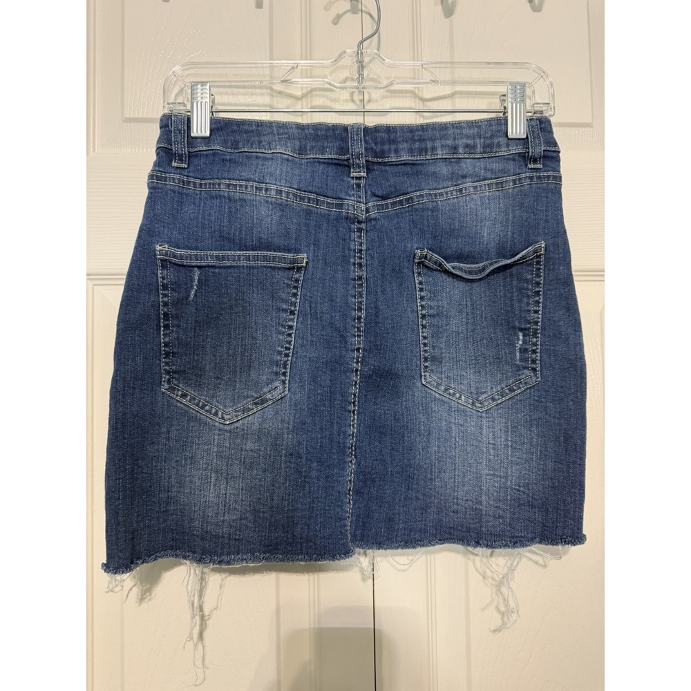 Streetwear Society Women's Denim Mini Skirt Size Medium - Picture 2 of 3